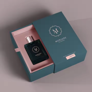 Custom Logo Perfume Box Paper Gold Foil Essential Oil Luxury Perfume Present Packaging Box Square Drawer Gift Box